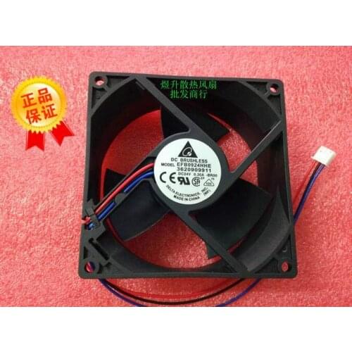 Delta 9038 EFB0924HHE BROO DC 24V 0.30A 9CM 90*90*38MM 3-wire converter inverter cooling fan