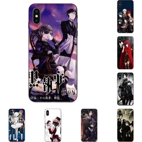 For Xiaomi Redmi Note 3 3S 4 4A 4X 5 5A 6 6A 7 7A K20 Plus Pro S2 Y2 Y3 TPU Pattern Phone Black Butler Kuroshitsuji