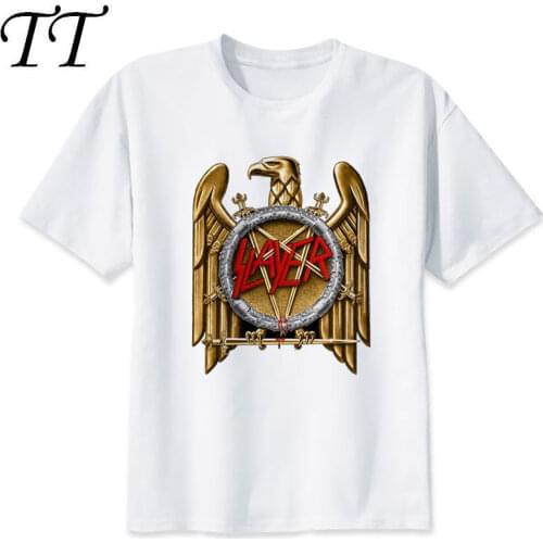 Slayer T-shirt men summer t-shirt boy print tshirt anime t shirt brand clothing white color tops tees M8152