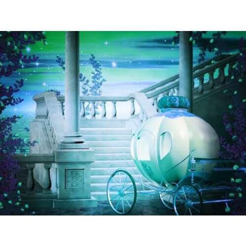 GLymg Diamond Dotz DIY Embroidery Handicrafts 5D Diamond Embroidery Palace Stairs Roman Column Car Diamond Art Wall Arts Decor