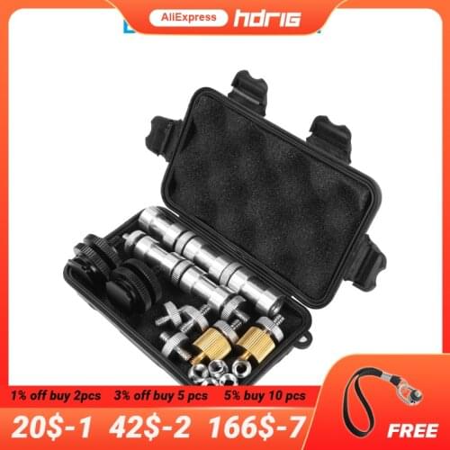 HDRiG Dslr Camera Screw Adapter Shoe Mount Adapter Portable Combo Pack With Storage Box For Photography Photo Studio Accessory