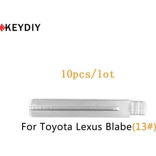 KEYDIY 10 pcs/lot Metal Blank Uncut Flip KD/VVDI Remote Key Blade Type #13 for Hyundai IX35 for Toyota Crown TOY40