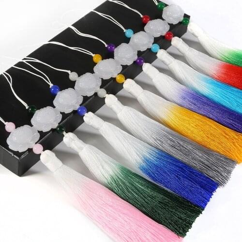 26cm,Silk Tassel,Craft Tassel,Gradient Color Tassel,Fringe for Curtain,Fringe Curtain,Household Items,Diy,1pcs/bag