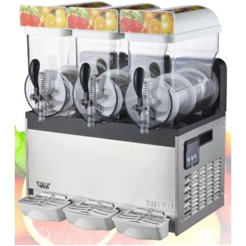 Commercial 3 Tank Frozen Drink Slush Slushy Making Machine Smoothie Maker te