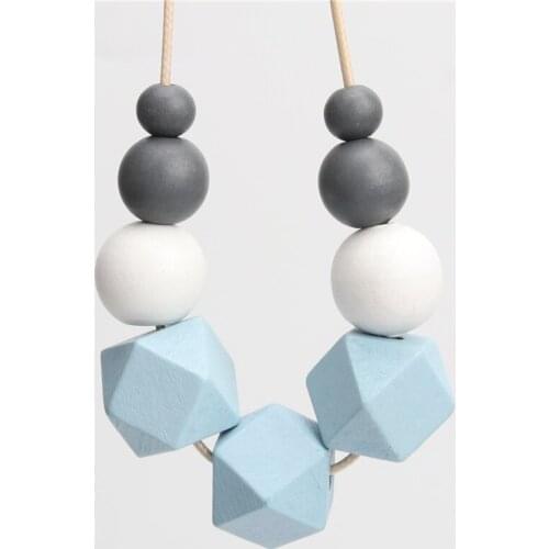 Colorful Wooden Beads Necklaces & Pendants For Women Beads Statement Necklace Womens Wood Jewelry For Gifts To Woman