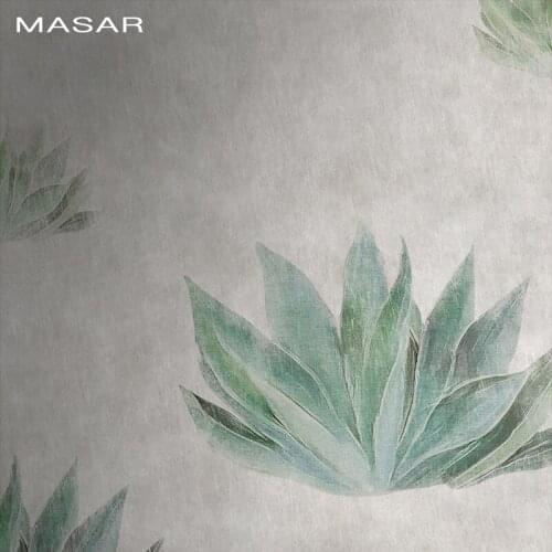 MASAR Abstract plant murals simple background wallpaper living room dining room bedroom old room wallpaper Growing