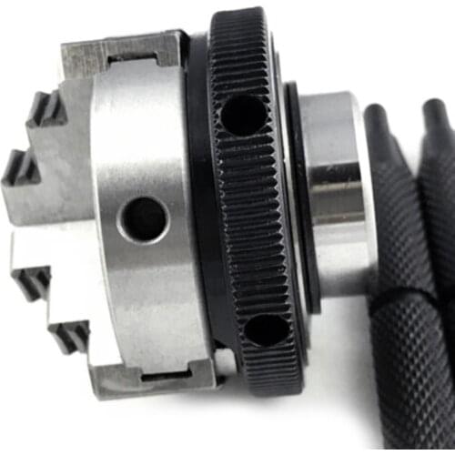 B2RB Mini 3 Jaw Lathe Chuck, K01-50 3 Jaw Woodworking Hand Chuck Self Centering Manual Chuck Set, Woodworking Scroll Chuck