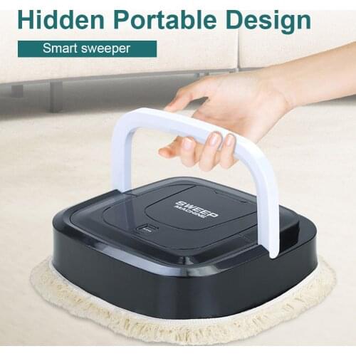 Mini Smart Robot Mopping Machine Vacuum Cleaner Lazy Automatic Mopping Machine Household Bedroom Sweeping USB Charging Device