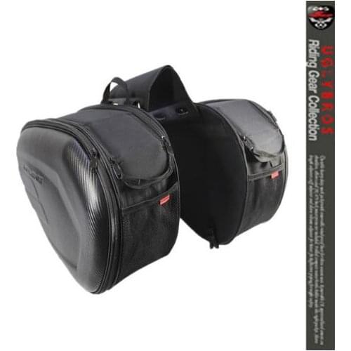 Komine SA212 motorized riding saddle bag 2 plastic plates 2 rain cover side bag really waterproof cover Can put down the helmet