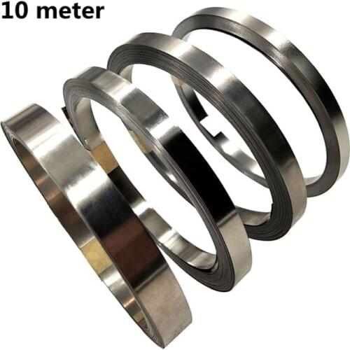 1 Roll 10m 18650 Li-ion Battery Nickel Sheet Plate Nickel Plated Steel Belt Strip Connector spot welding machine Battery welders