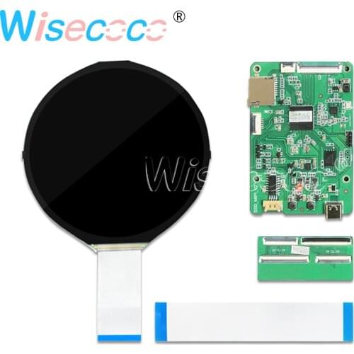 New 5 Inch Round LCD Display IPS Panel Screen Module 1080*1080 FHD Circle MIPI Interface Advertising SD Card USB Driver Board