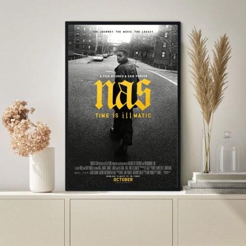 Nas Poster Hip Hop Rapper Pop Music Star Album Canvas Print Art Wall Painting Home Decoration Gift