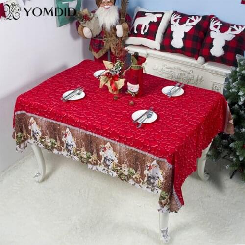 Rectangular table cloth Christmas tablecloth wedding decorations printed 150*180cm table cover dining room decor mantel navidad