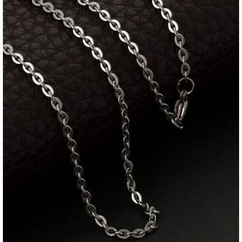 On sale 100pcs/Lot Stainless steel jewelry Flattened Oval Chain Welding Chain Women Necklace Thin 1.5mm 18 inch (45cm)