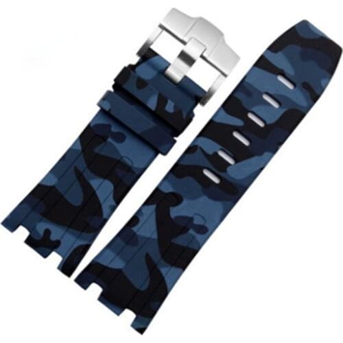 Watch Accessories Silicone Strap For AP Royal Oak Series 28mm Rubber Strap Mens Women Watch Band