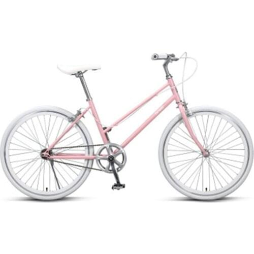 Commuter Bicycle Literary Womens Lightweight Fashion Ordinary Student Bicycle Lady Princess Car Retro 24 Inch Travel