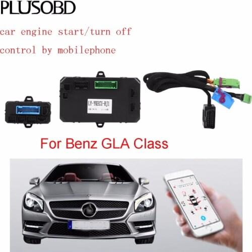 Car engine remote start/turn off control system for Mercedes Benz Class GLA X156 (Year 2012-2015)