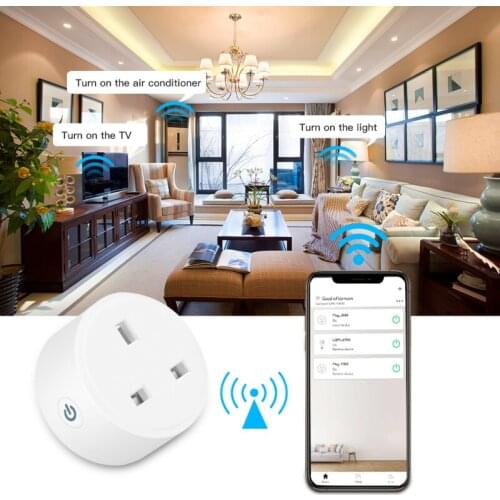 ZigBee3.0 Smart Plug UK 15A 110-250V Timer Socket Smart Home Wireless Plug Compatible Alexa Google Home Assistant