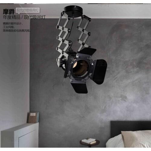 Modern Suspension Luminaire Retro American Industrial Cameras Clips Pendant Light Balcony Study Bedroom hanglamp
