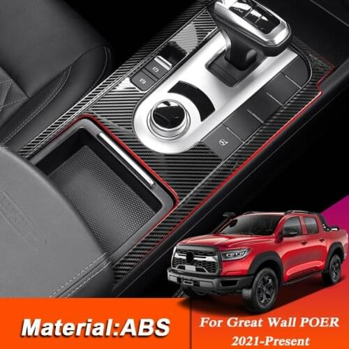 Car Styling Sticker For Great Wall POER Connon 2021-Present Interior Gear Box Frame Sequins Trim Sequin Auto Accessories