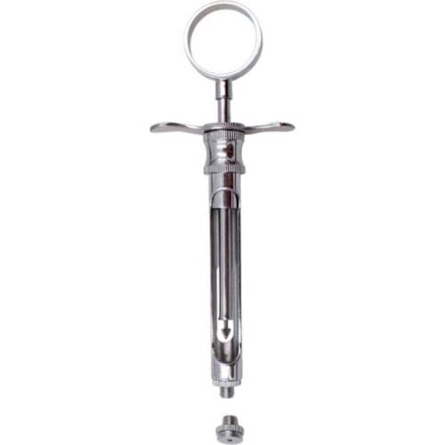 Dental Stainless Steel Syringe Dentistry Surgical Instrument With Head Dental Teeth Care Dental Anesthesia Aspirating Syringe