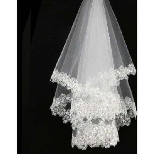 Wedding Accessories Short Bridal Veils White Lace Veil High Quality Cheap Wedding Veils 2022