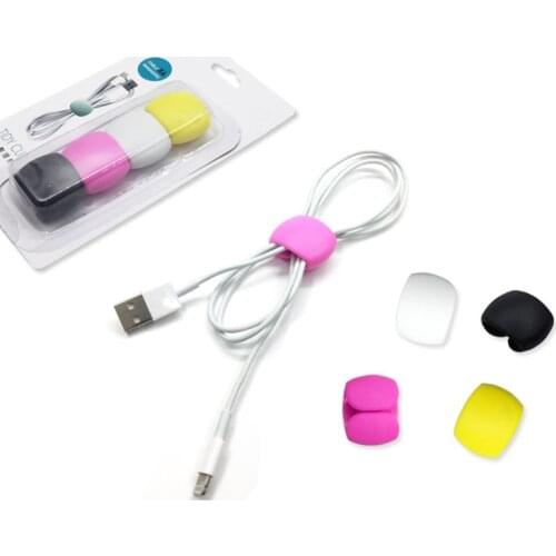 Wire Cable Clips Organizer Desktop & Workstation Clips Cord Management Holder USB Charging Data Line Cable Winder