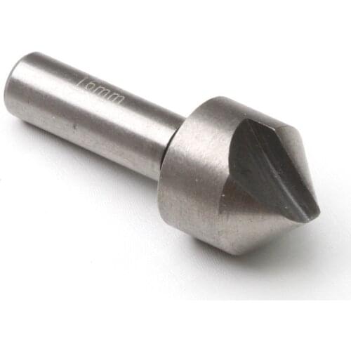 ZENHOSIT 3Pcs 90 Degree Single Flute Edge Chamfer High Carbon Steel Wood Drill Metric Woodworking Countersink Drill Bit 10-16mm