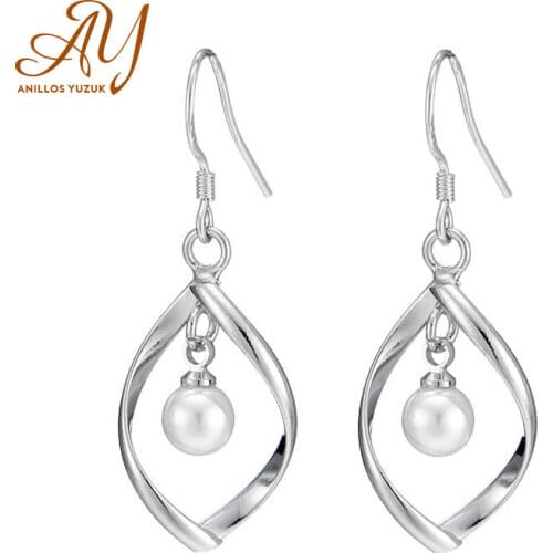 Anillos Yuzuk Womens Earring Forest Root Sexy Little Pearl Earrings Womens gold and Silver 925 Pieces of Jewelry leaf Ear