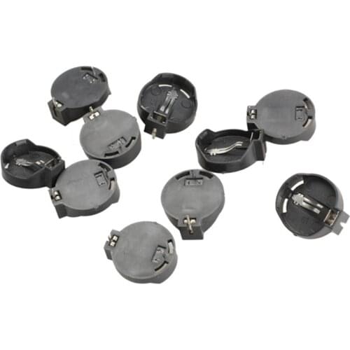 10 Pcs/Set Portable CR2032 CR2025 General Button Battery Clip Holder Box Case GK99