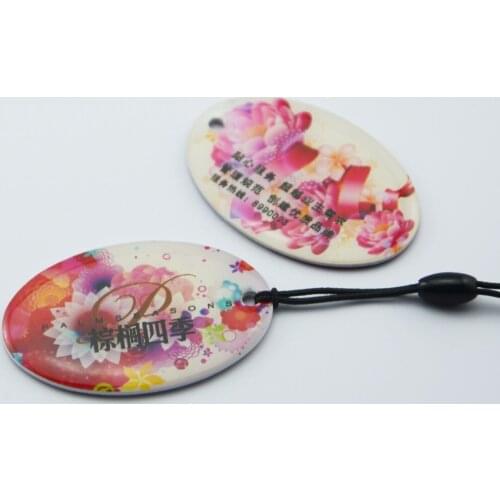 1000pcs Factory sale Low price 13.56MHz M1 and TK4100 composite RFID key tags expoxy cards