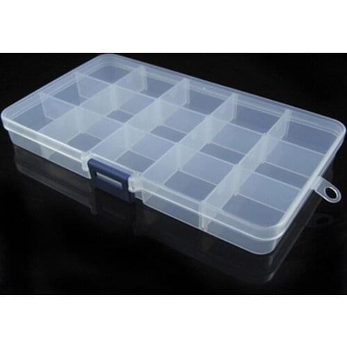 12 Compartment Storage Box Earring Jewelry Bin Case Container Sewing box Storage Box Rhinestone NailArt Tips Adjustable
