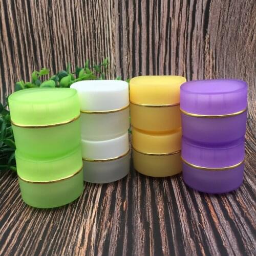 15g 20g PP Plastic Empty Cosmetic Container Travel Face Wash Black Skincare Mask Acne Treatment Lady Cream Refill Bottles