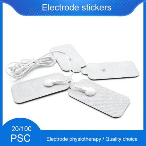 20pcs/100pcs Self-adhesion Physiotherapy Massage Patch Electrode Snaps for EMS/tens Unit Compex Electrical Muscle Stimulator