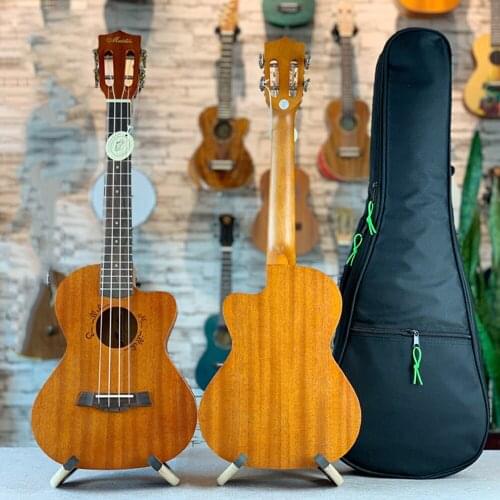 26'' Ukulele Spruce Ukulele Mahogany Guitar Closed Knob 4 Strings Hawaiian Mini Guitar for Beginner