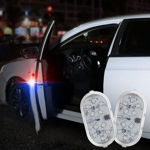 4Pcs Car Openning Door Warning Light Safety Anti-collision Flash Lights Wireless Magnetic Signal Lamp with USB Charging