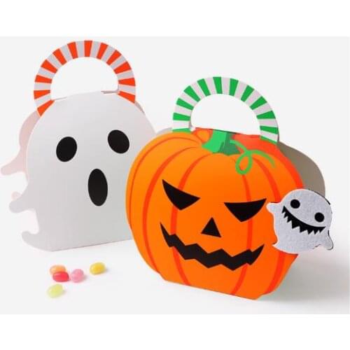500pcs Halloween Pumpkin ghost shaped candy boxes, hand gifts, carton boxes