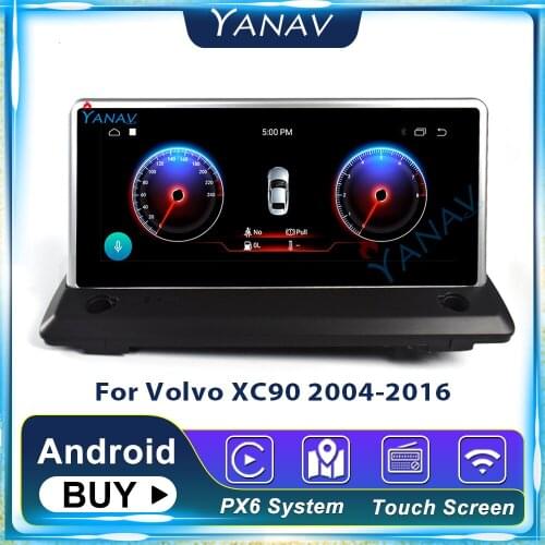 2 Din Android System GPS Navigation Car Radio For Volvo XC90 2004-2016 Stereo Receiver Multimedia MP3 Player HD Touch Screen