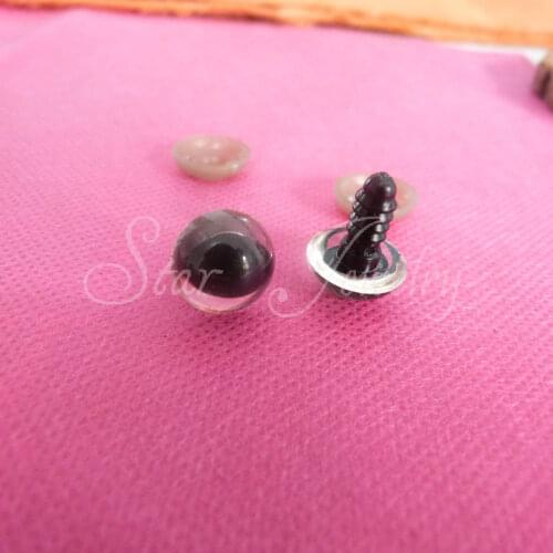 Clear color---safety plastic toy cat eyes with soft washer/10mm/12mm/13mm/14mm