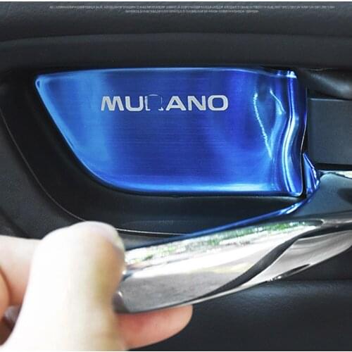 For nissan murano 2015-2021 Car Inter Door Handle Bowl Cover protective decal sticker car styling Stainless steel accessories