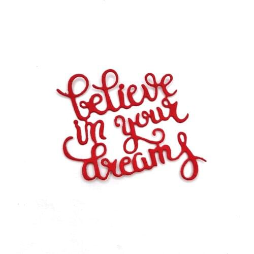 Julyarts Dream Letter New Cutting Dies For 2021 Stencils For DIY Scrapbooking Decorative Embossing Handcraft Die Cutting Templat