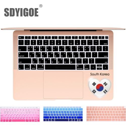 Korean Laptop Keyboard Protective Film Waterproof For macbook air 13"A1932 Notebook Keyboard Cover Dustproof Film Silicone U.S