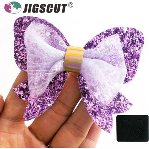 2021 new hot sale bow metal knife mold hair decoration DIY Hand craft wood cutting die bow0015 2.5inch 3inch