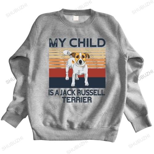 Autumn winter hoodies Retro My Child Is A Jack Russell Terrier hoodie Men Dog Owner Gift warm unisex sweatshirt men hoody