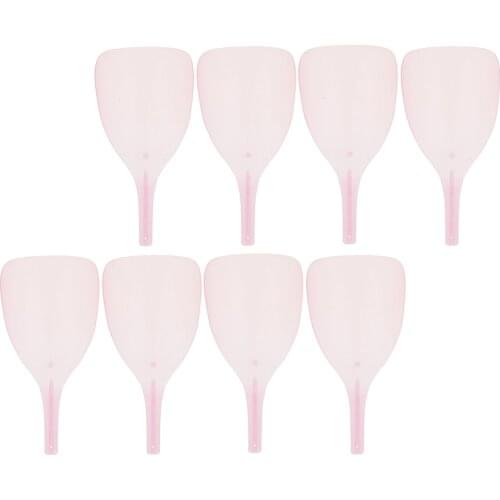 Batch Of 8, Hairspray Face Hair Styling Mask Transparent Pink 13 "