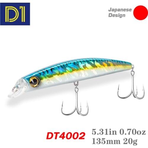 D1 Minnow Fishing Lure 130mm 20g Big Fish Fishing Lure Sinking Floating Crankbait Wobblers Artificial Quality Plastic Hard Bait