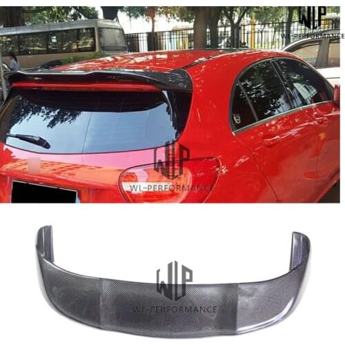 W176 P Style Carbon Fiber Rear Spoiler Wings Car Styling For Mercedes Benz A Class A180 A200 A250 A260 A45 2014-UP