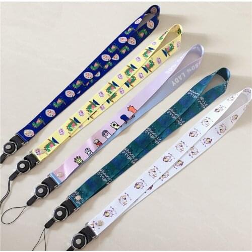 Universal cute cartoon INS dinosaur hanging neck rope lanyard student work strap phone case for iPhone Samsung huawei Redmi OPPO