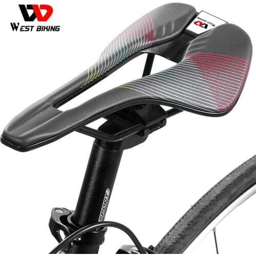 WEST BIKING Bicycle Saddle Ultralight Waterproof MTB Road Bike Seat High Performance Breathable Racing Cycling Part Accessories