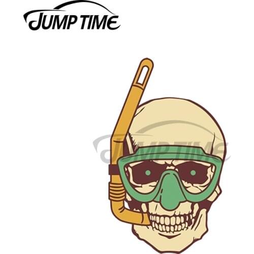 JumpTime 13 x 5cm Tropical Vacation Ocean Scuba Diving Vinyl Sticker Car Truck Window Decal Car Stickers Waterproof Accessories